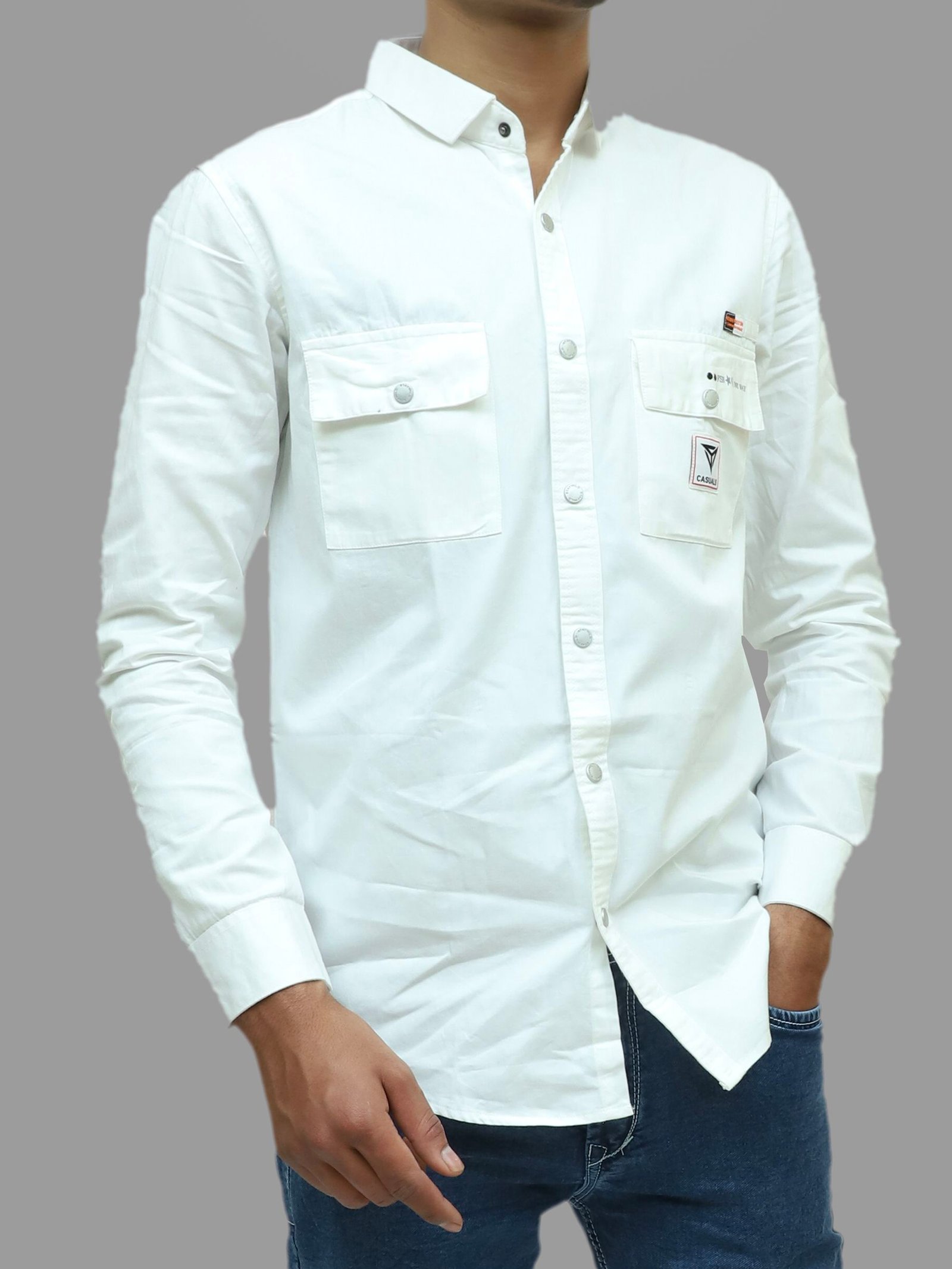 Cargo Double Pocket Twill Shirt